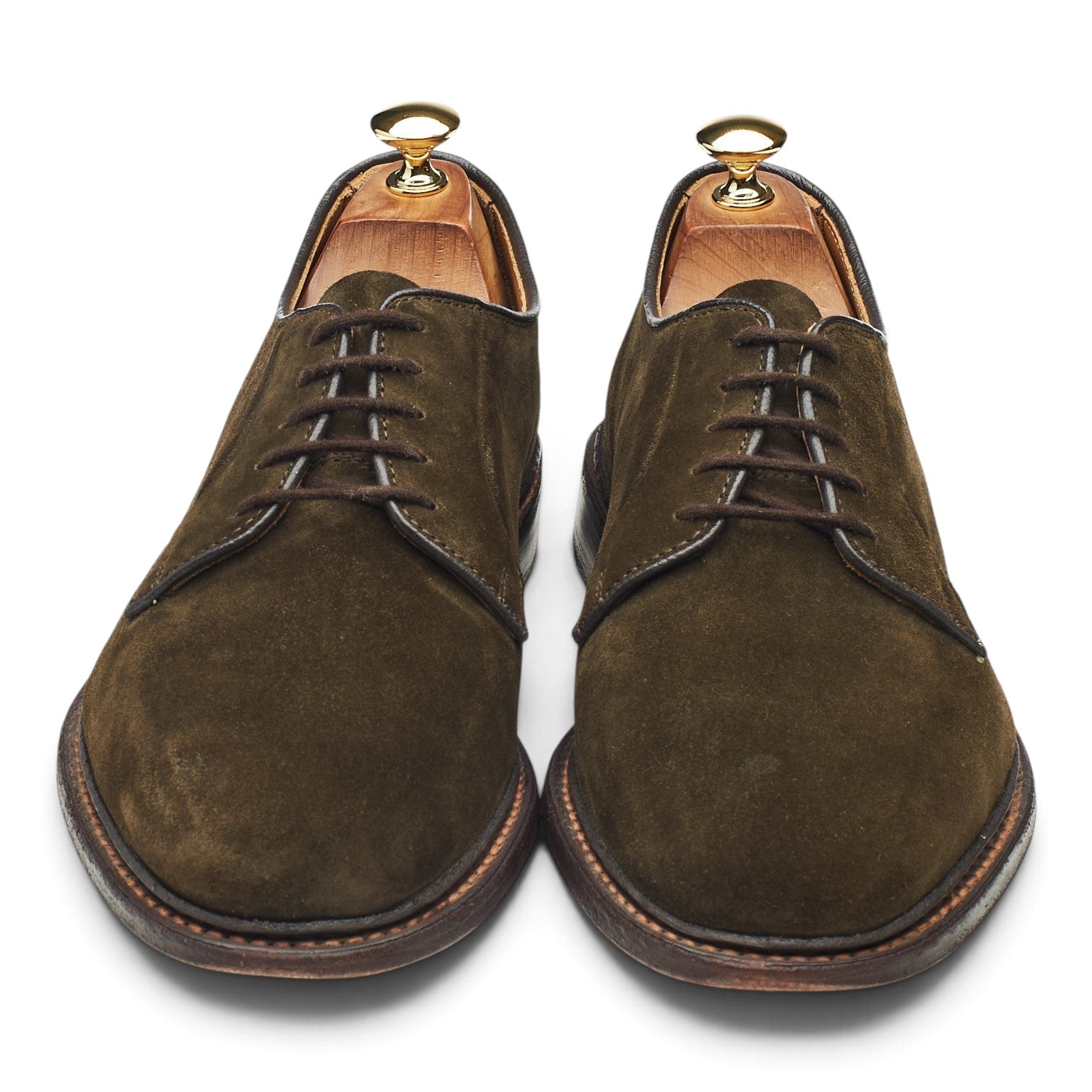 Tricker's Robert derby daim vert pointure UK 9