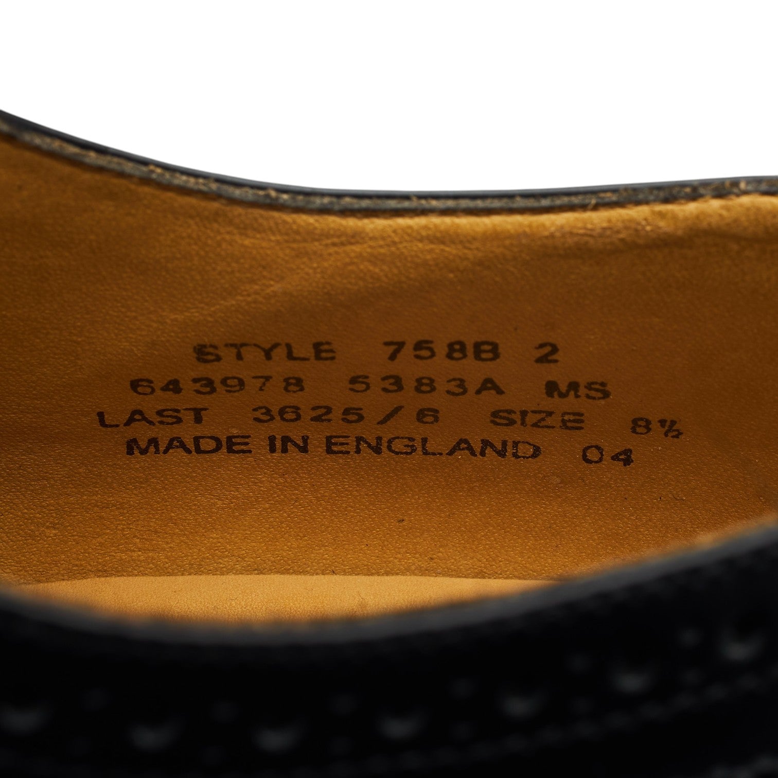 Loake 758 oxford brogue cuir noir UK 8.5