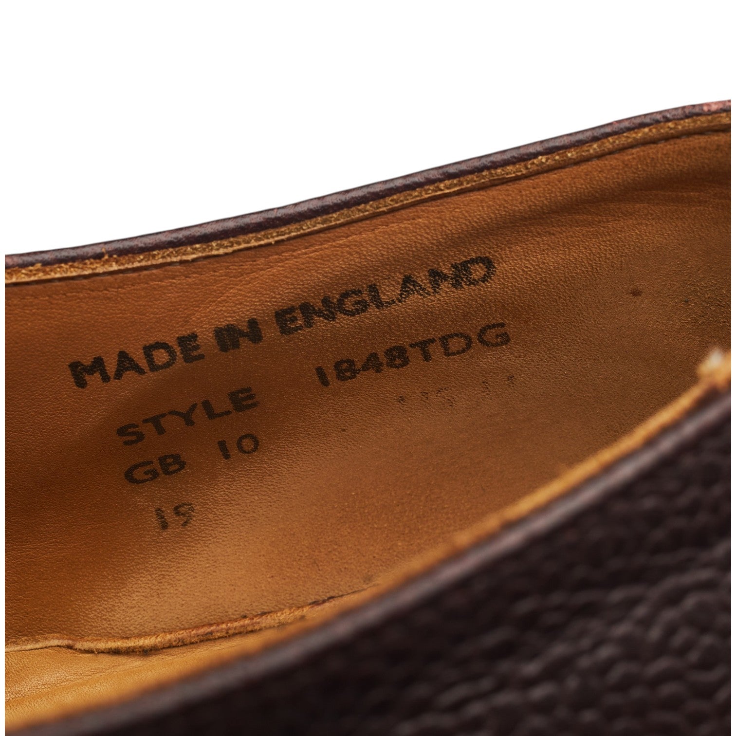 Sanders Dylan monk cuir marron pointure UK 10
