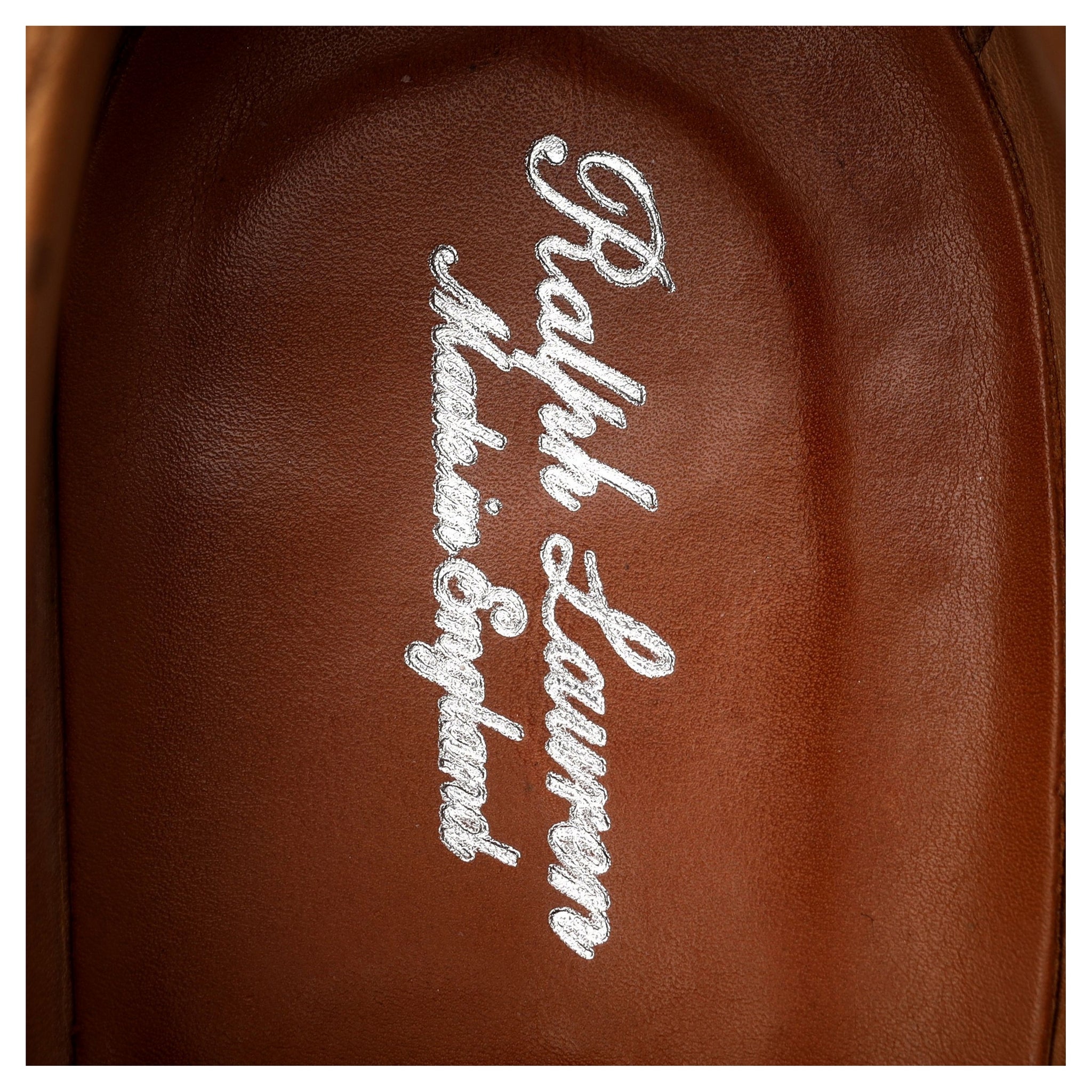 Ralph Lauren Purple Label derby cuir marron blanc 8,5