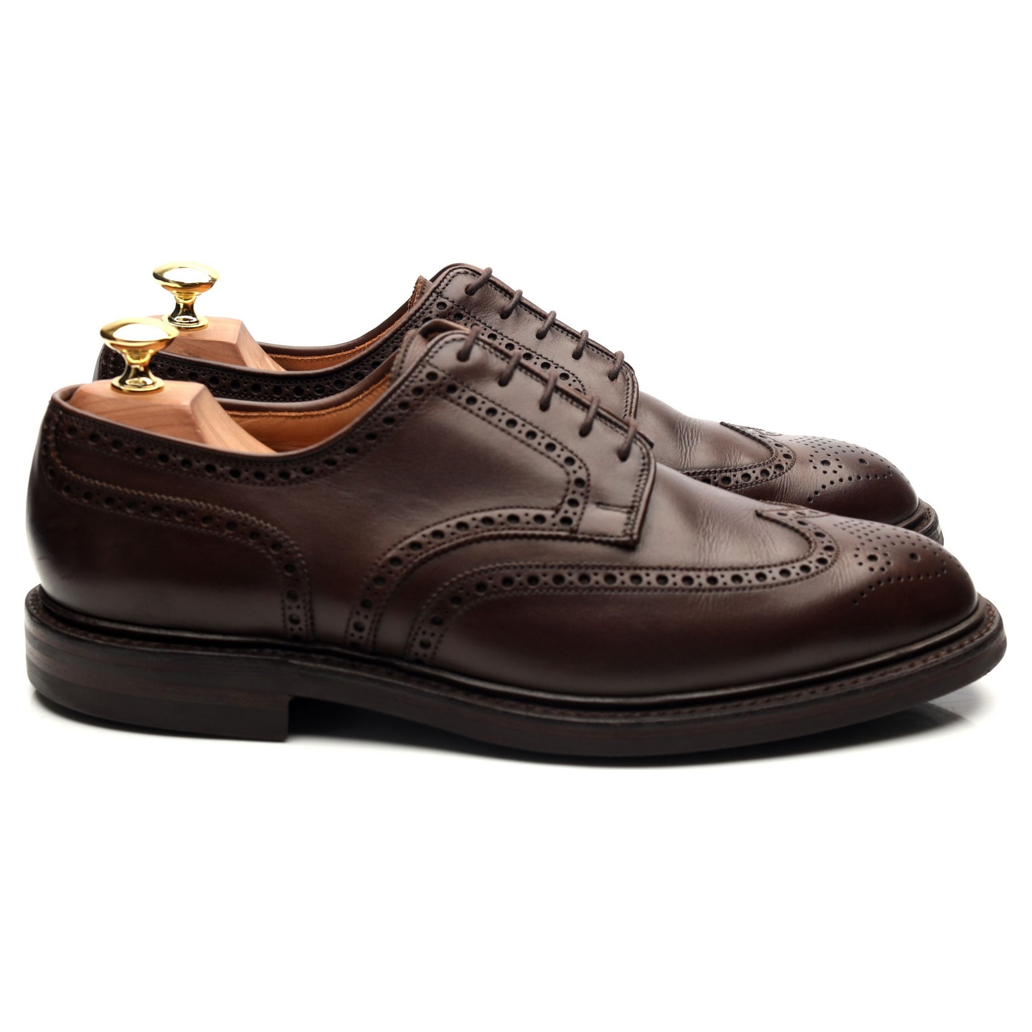 Crockett & Jones Pembroke derby cuir marron 42,5 gomme