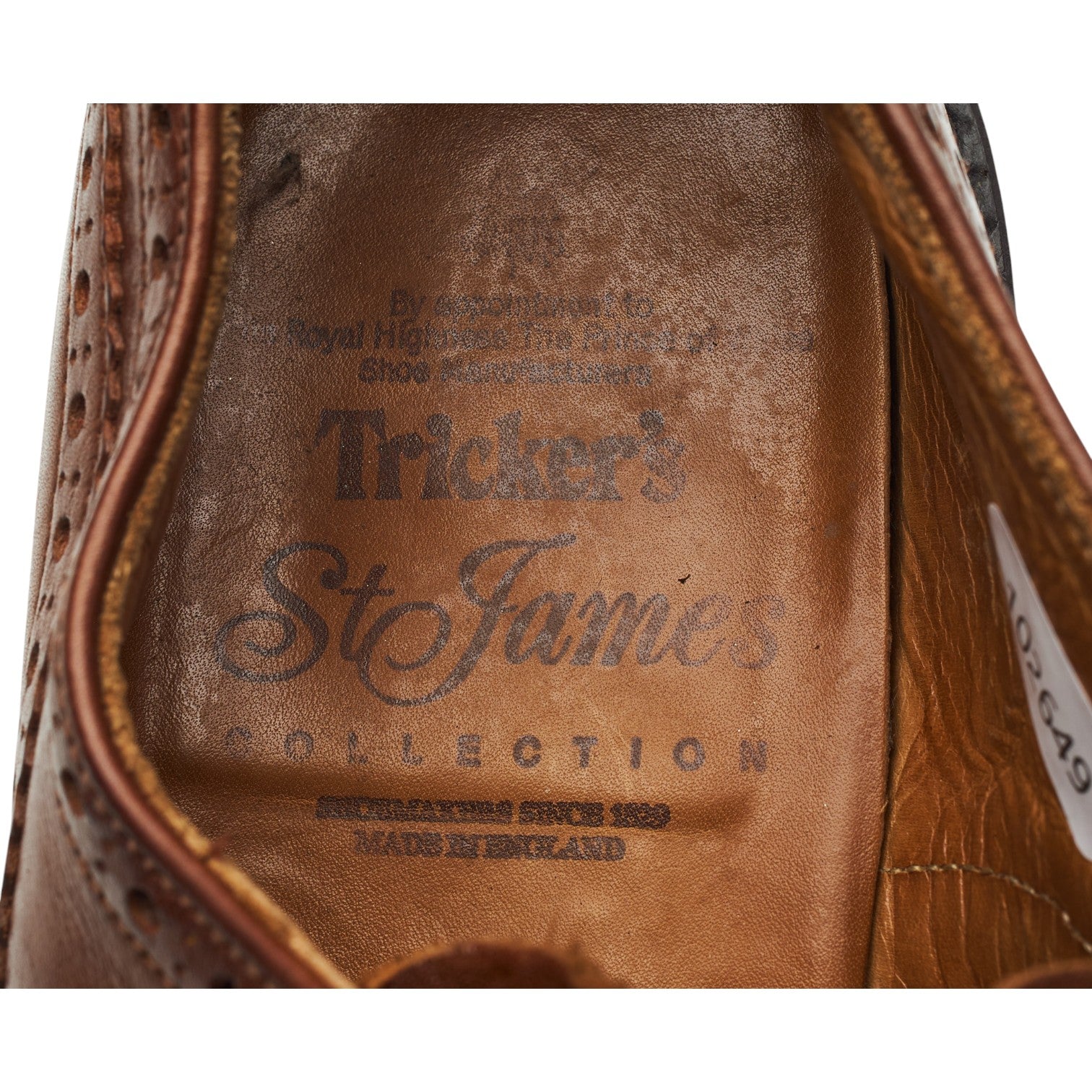 Tricker's Phillip derby brogue cuir marron pointure 41