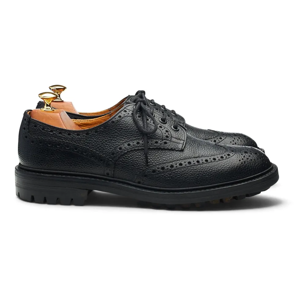 Tricker's Ilkley derby cuir grain noir UK 8.5