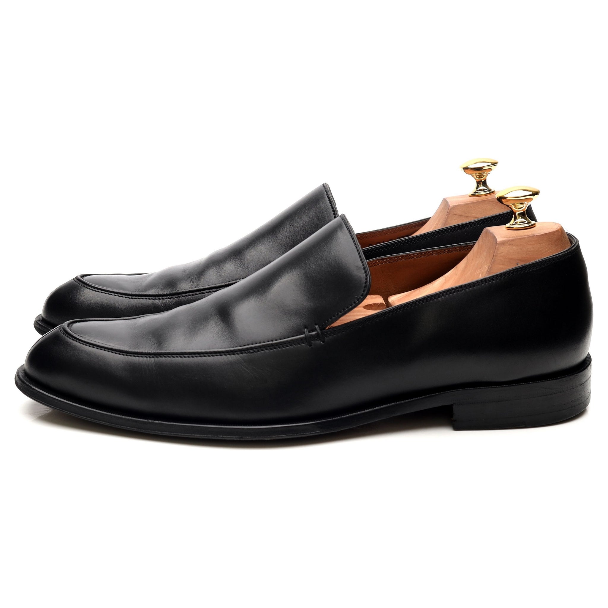 Bally mocassins cuir noir pointure UK 8 EEE