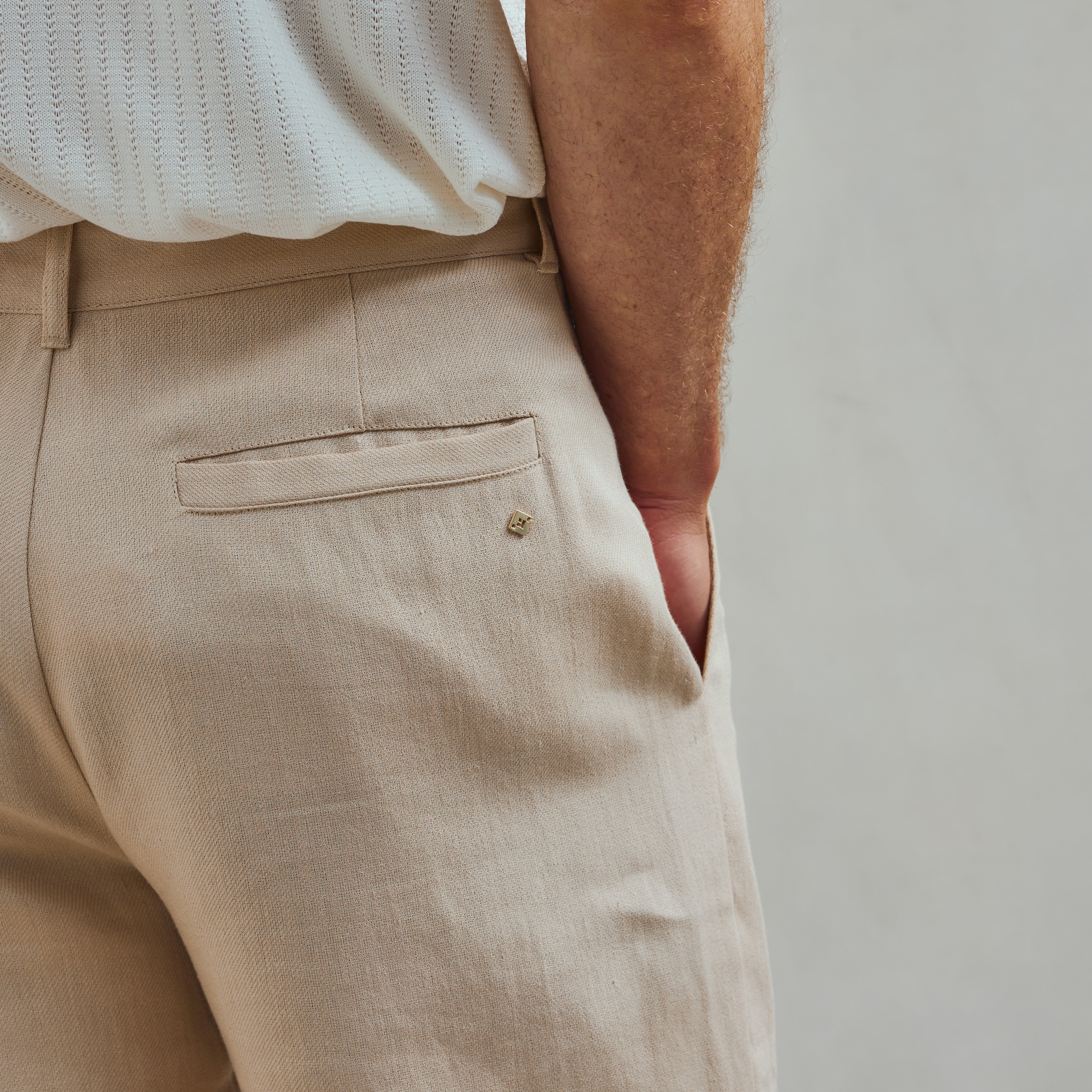 Rivieras Fatigue pantalon lin beige