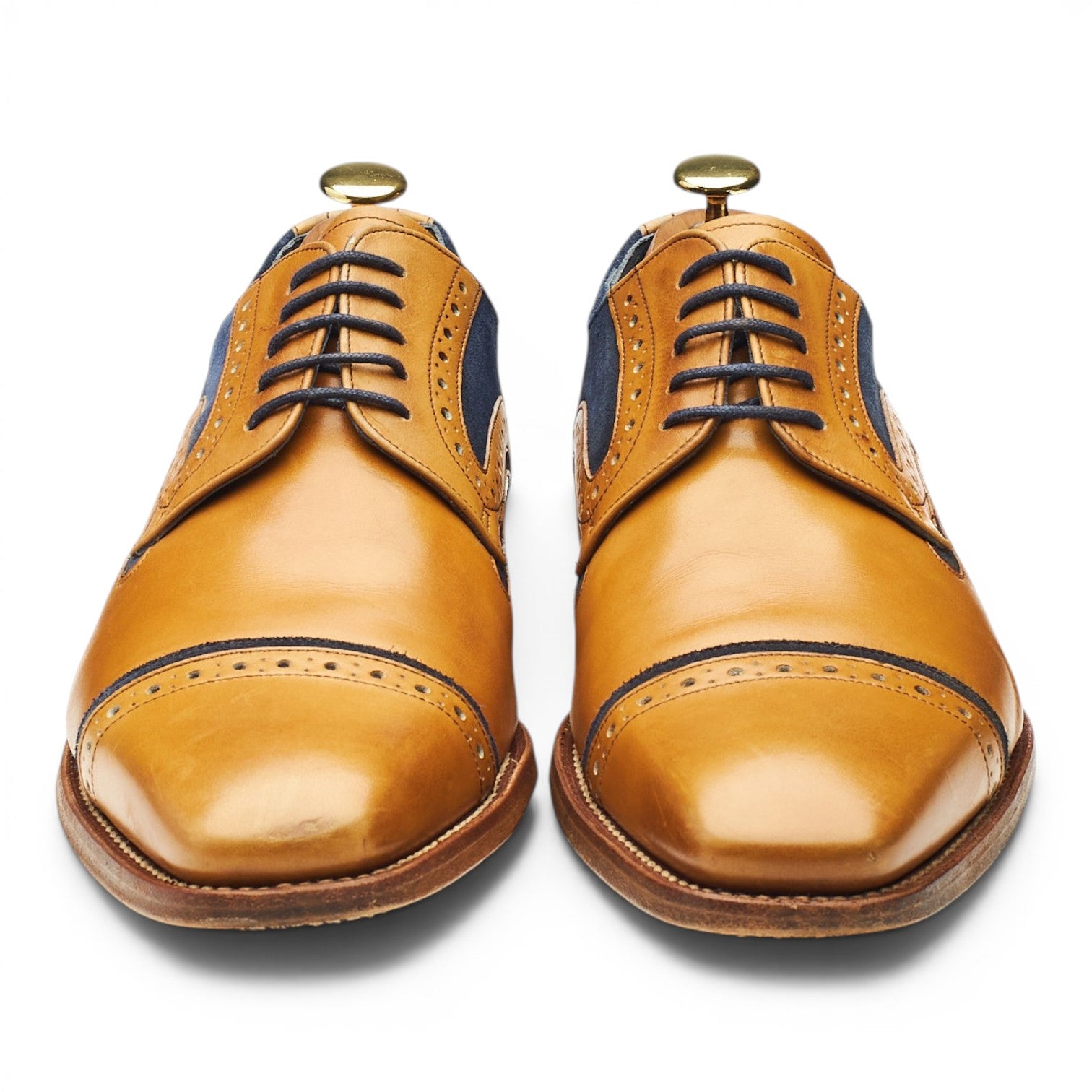 Barker Haig derby cuir brogue marron UK 8 G