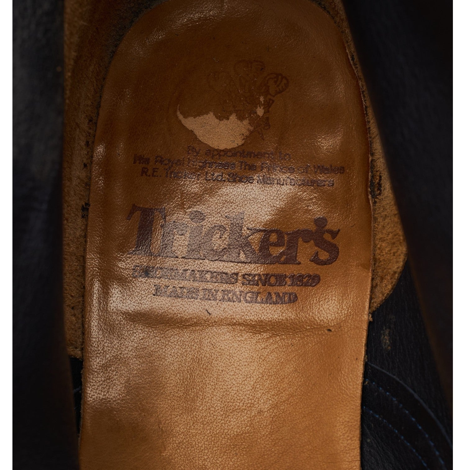 Tricker's Scott boots suède bleu marine UK 8