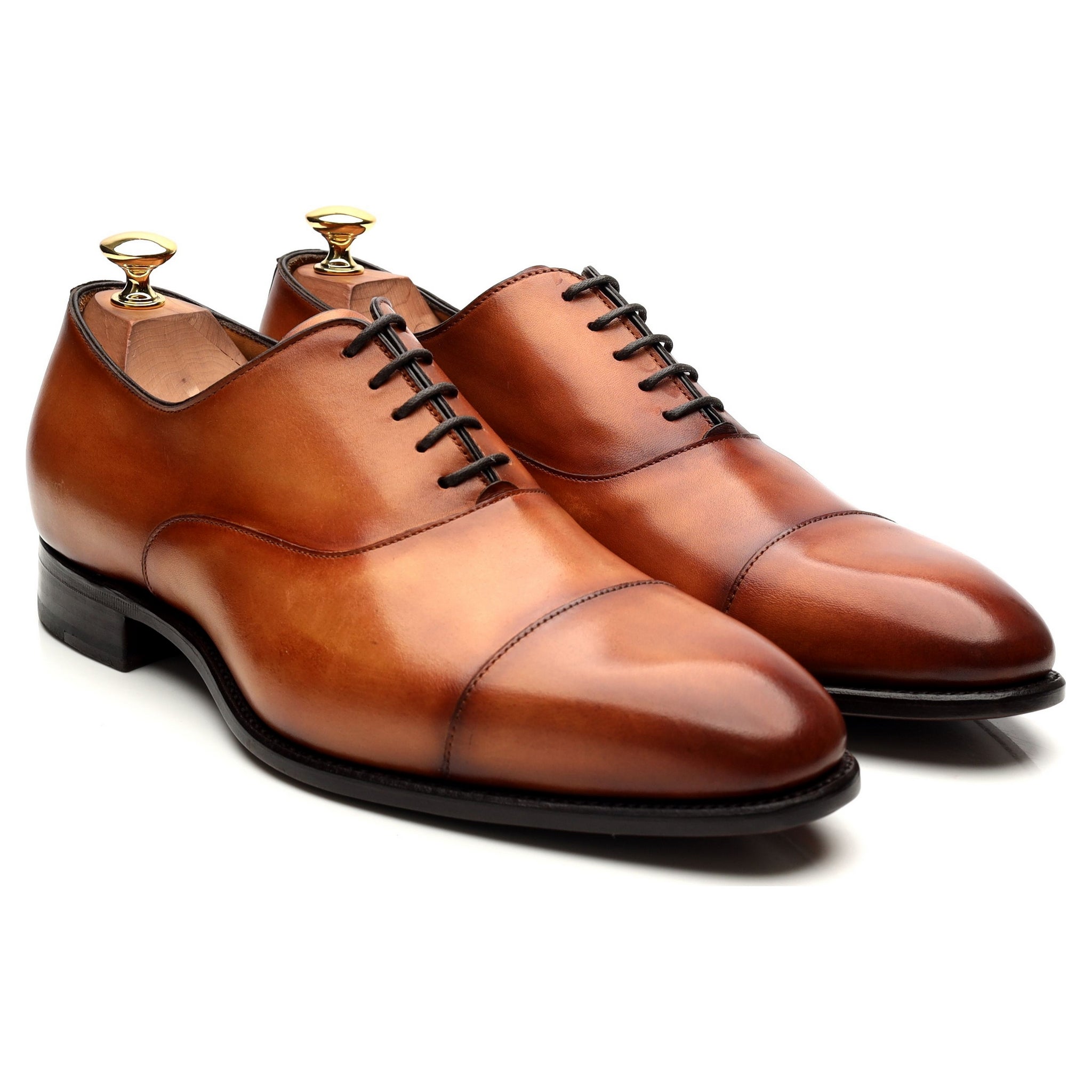 Carlos Santos Harold richelieu cuir tabac UK 9
