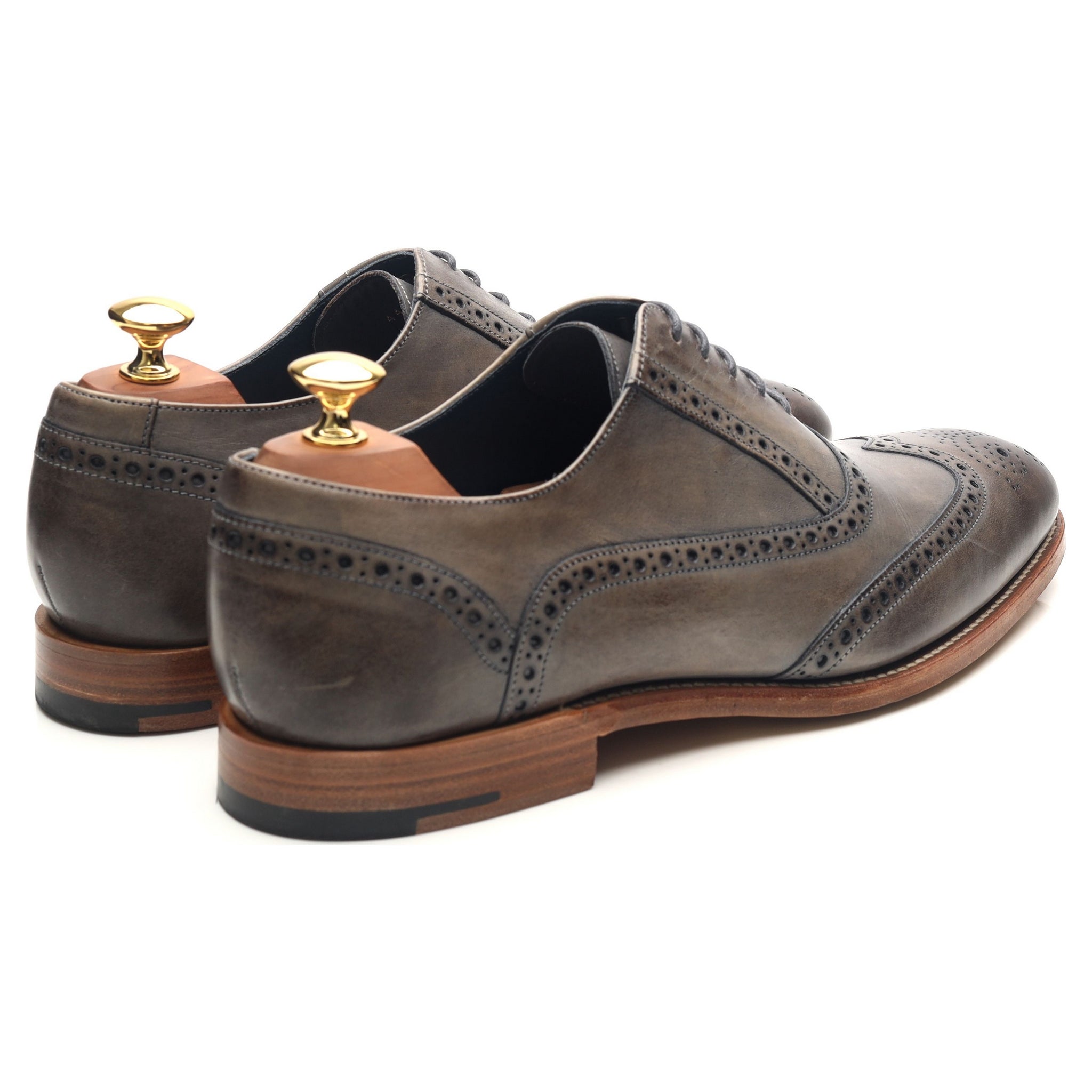 Barker Valiant brogues gris UK 9 cuir