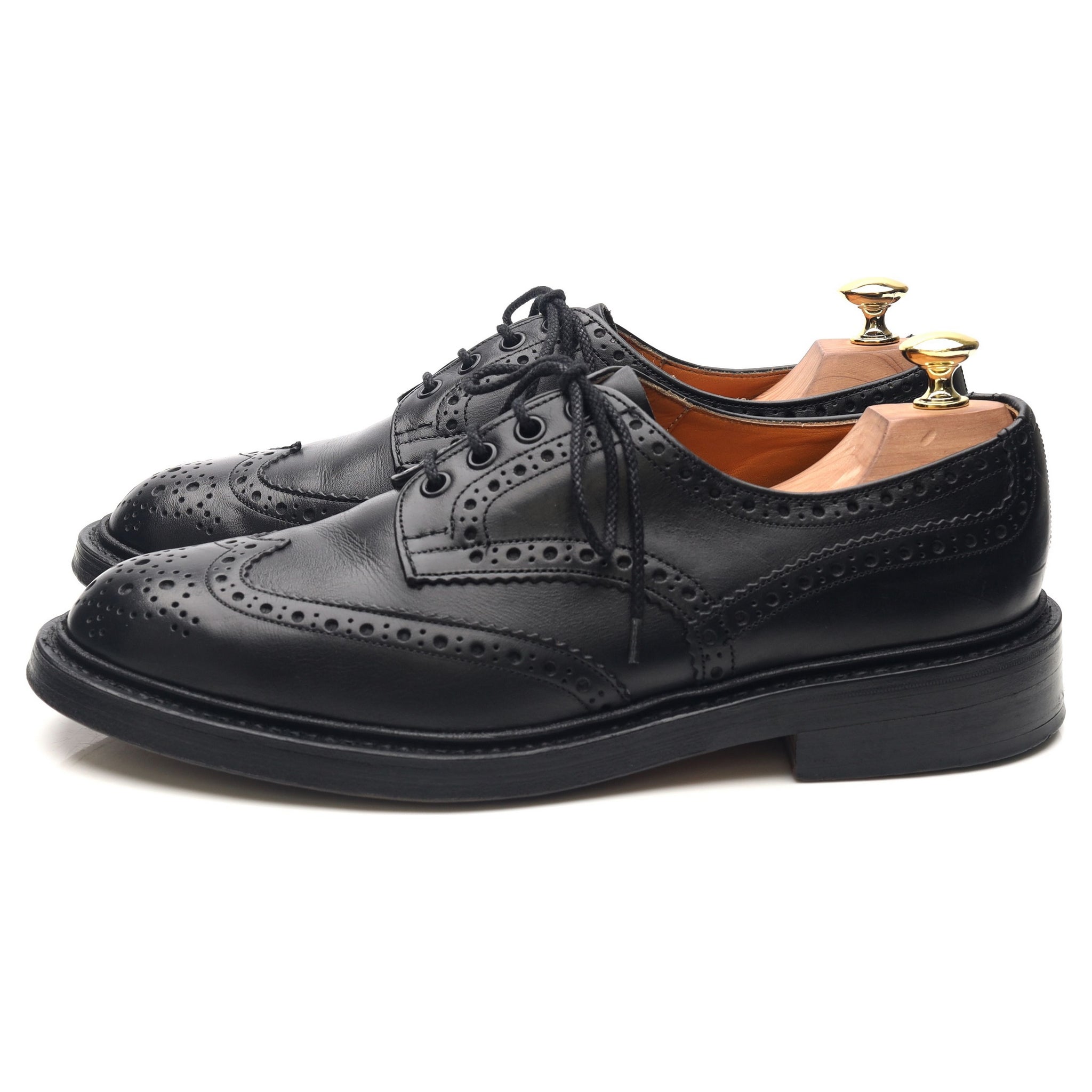Tricker's Keswick Derby brogue cuir noir 8.5