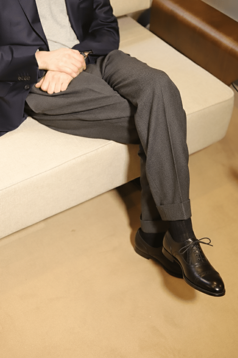 Malfroid Rosewood II richelieu cuir noir Goodyear
