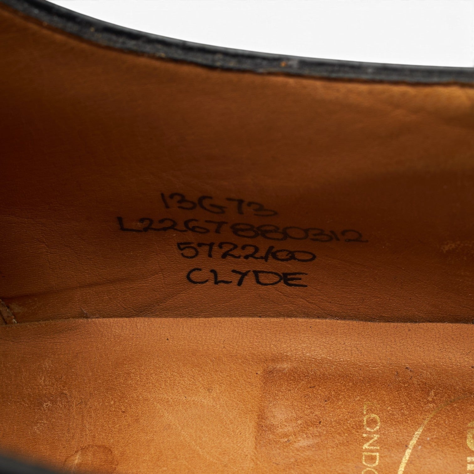 Church's Clyde derbies cuir noir pointure 13 semelle cuir uni