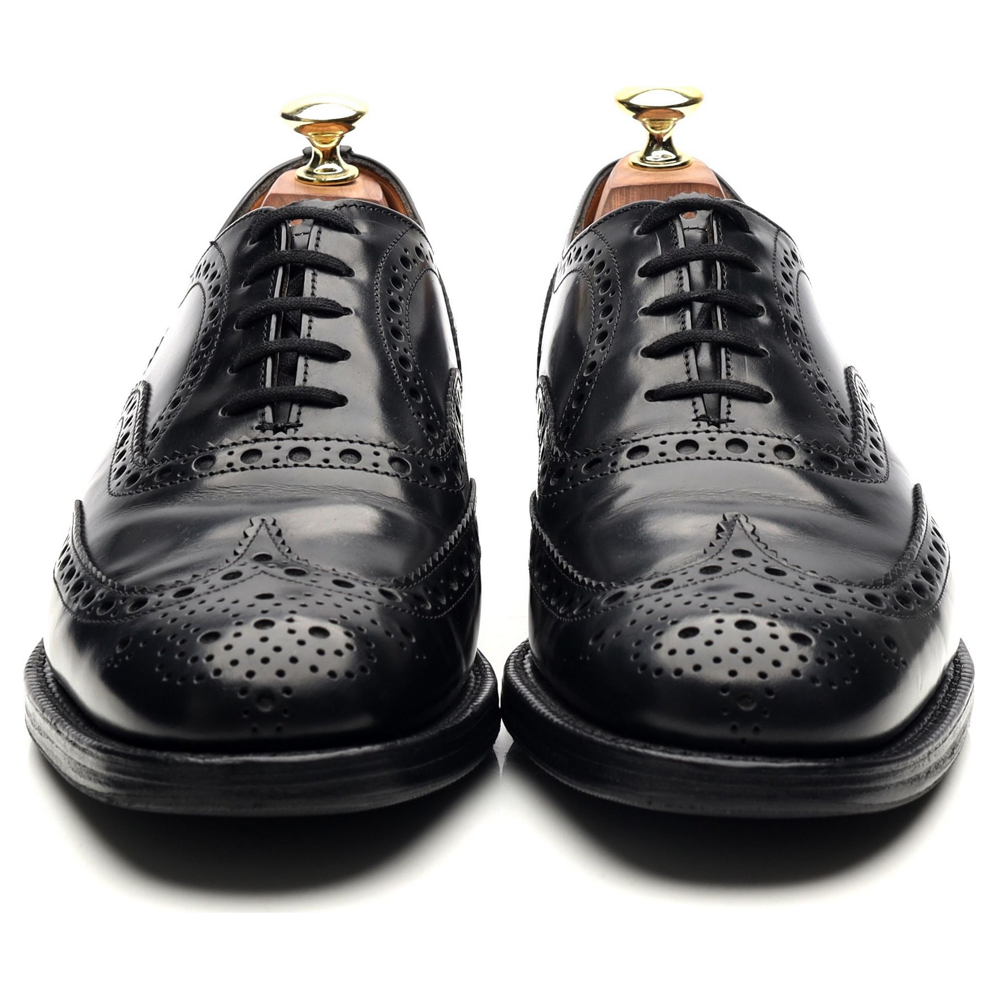 Church's Burwood brogues cuir noir poli UK 7