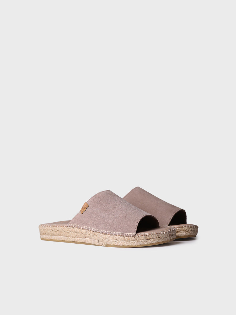 Toni Pons Bru espadrille homme cuir fendu ouverte