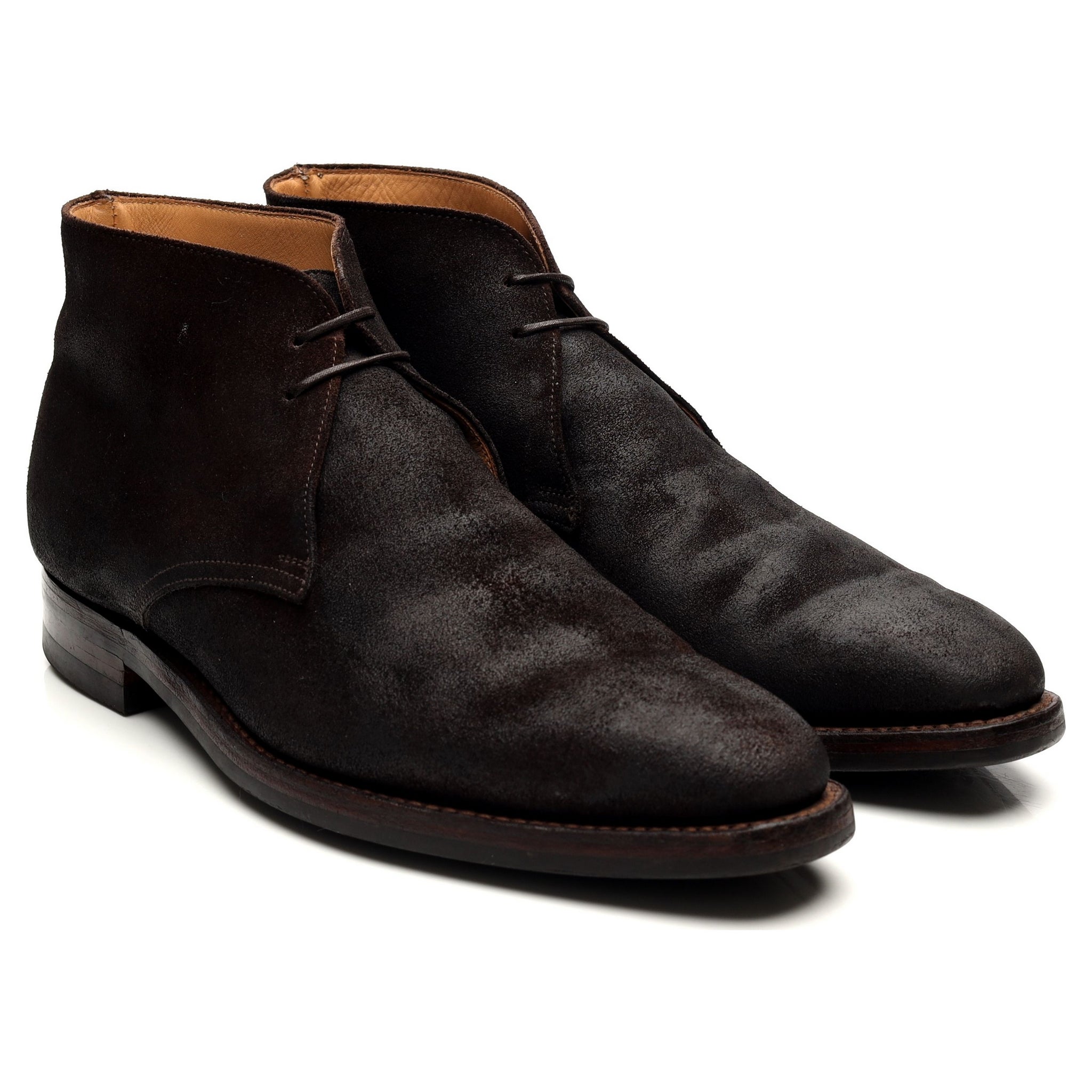 Crockett & Jones Tetbury bottes chukka daim marron UK 7