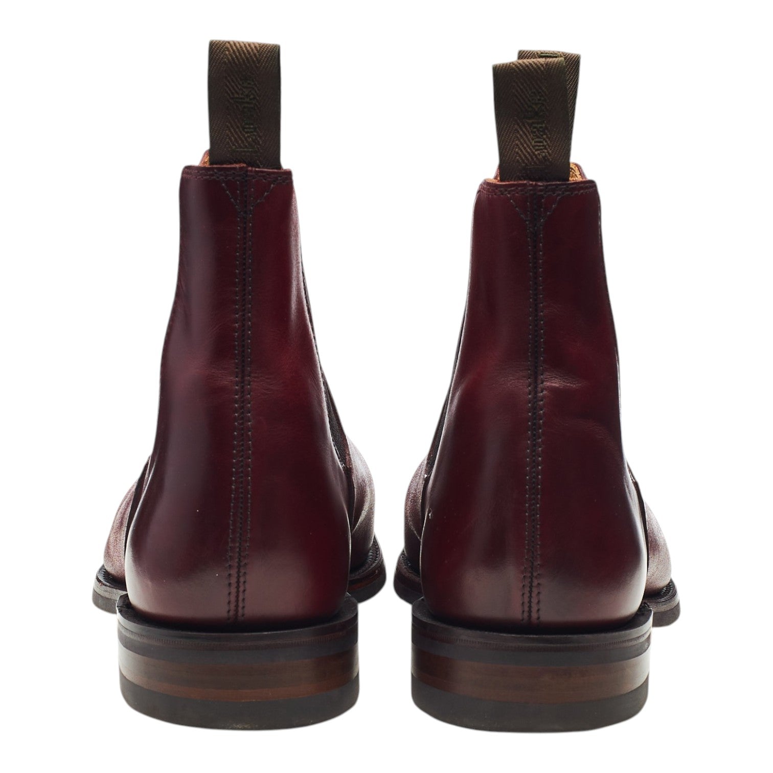 Loake 1880 Chatsworth boots chelsea cuir bordeaux UK 9
