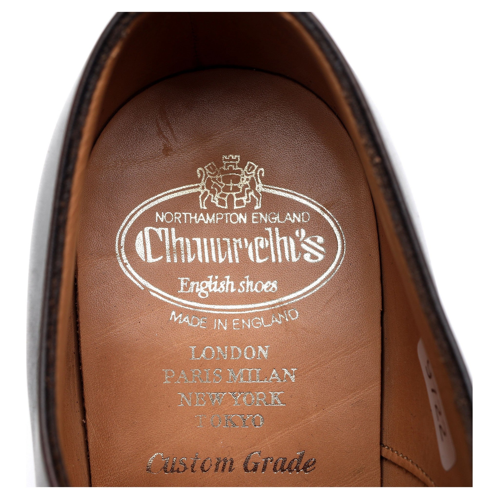 Church's Royal Collection Duke richelieu cuir marron foncé UK 6.5