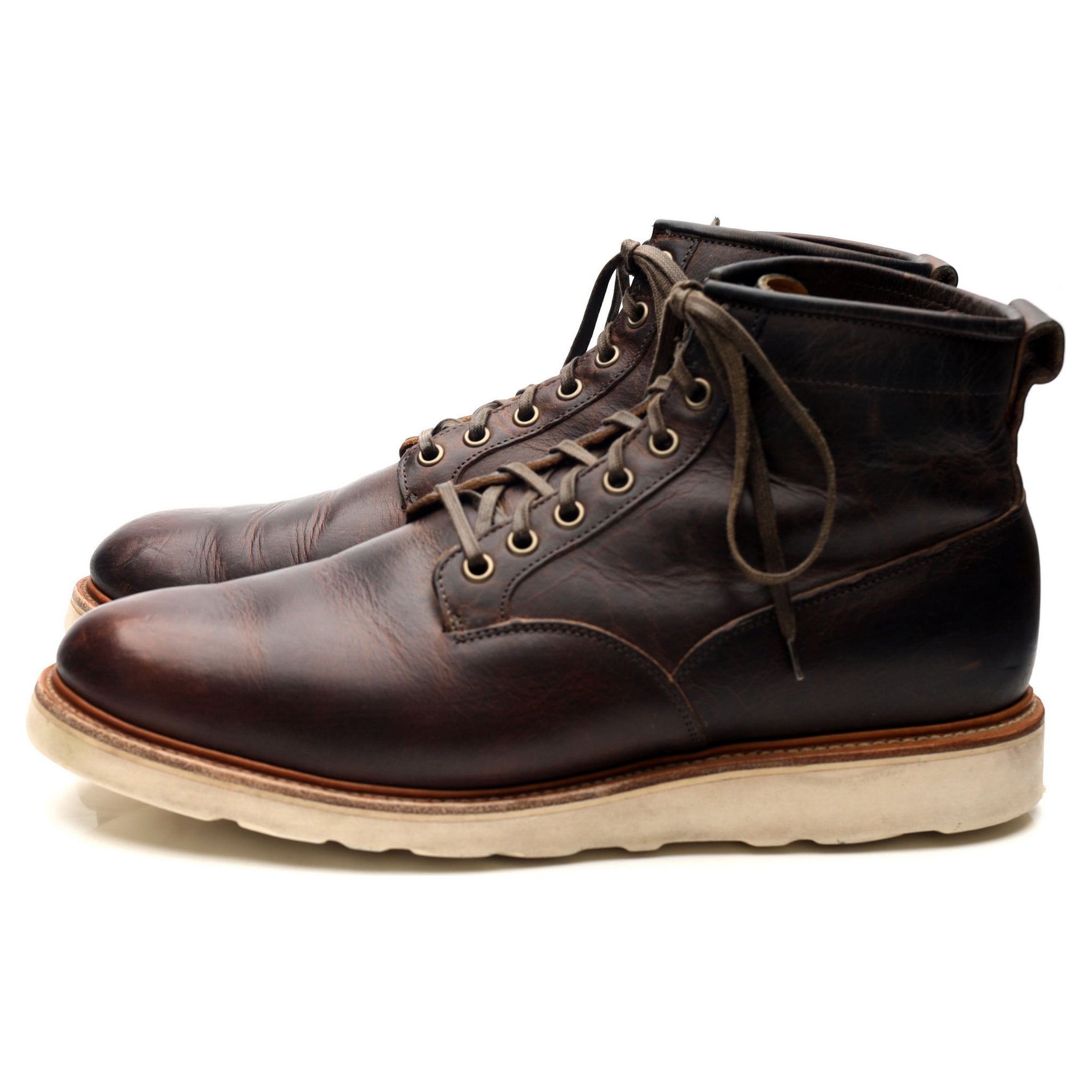 Viberg Service Boots cuir marron UK 10
