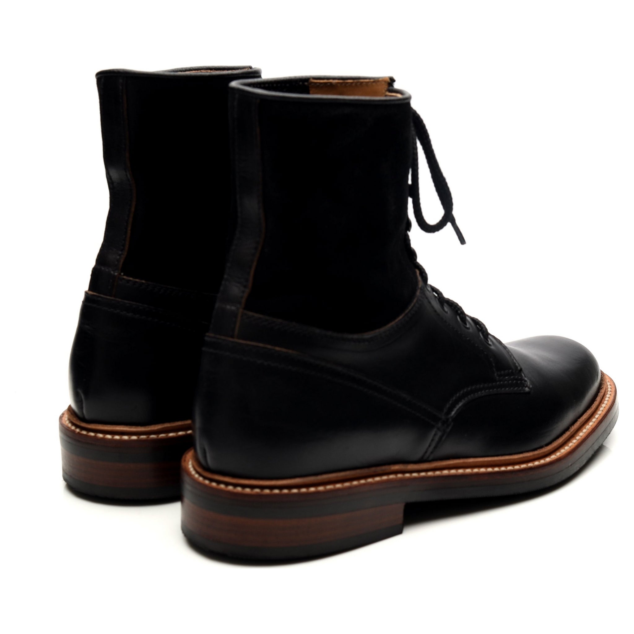 Grenson Veronica bottines cuir noir UK 5 semelle caoutchouc