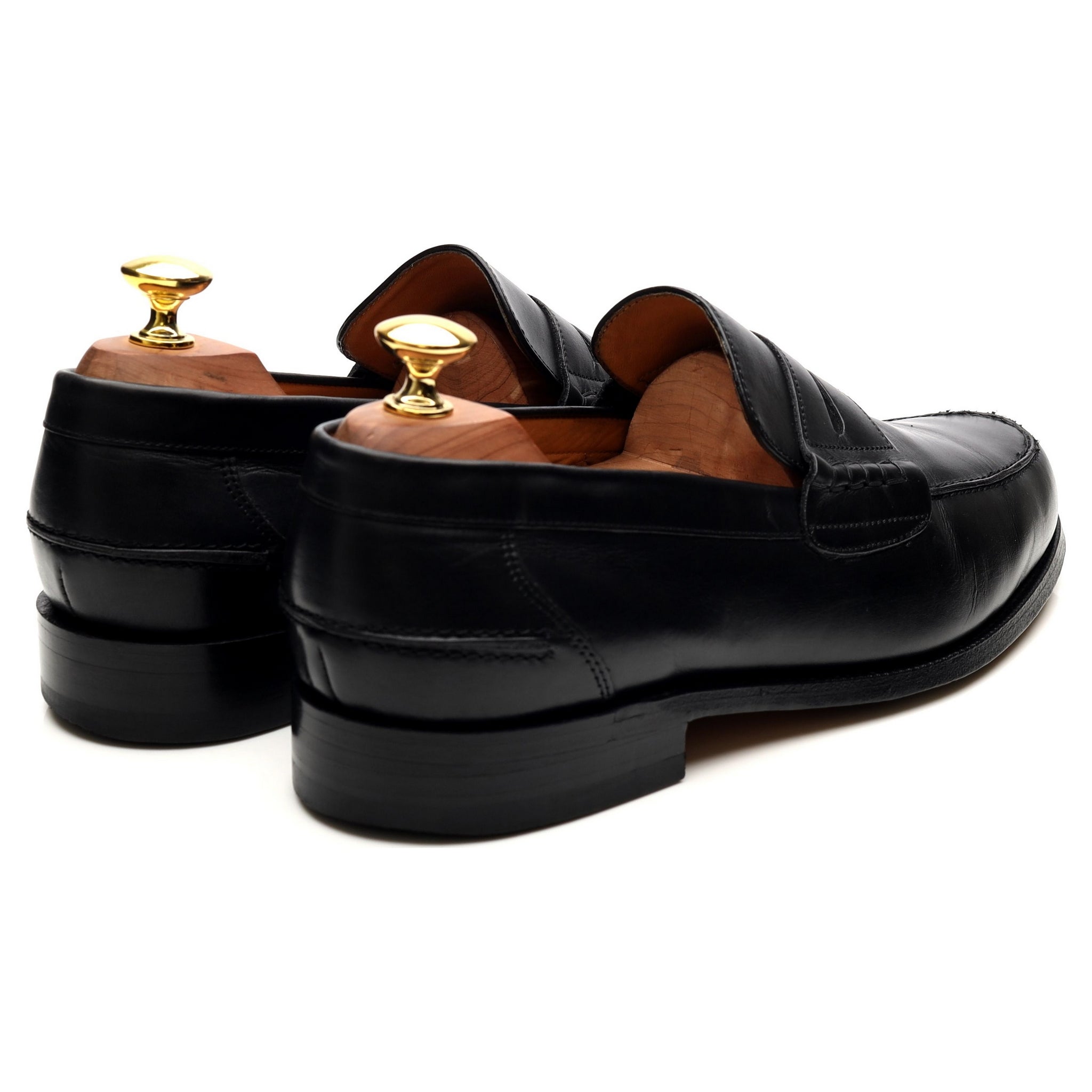 Mocassins Barker Barton cuir noir pointure UK 8 largeur G