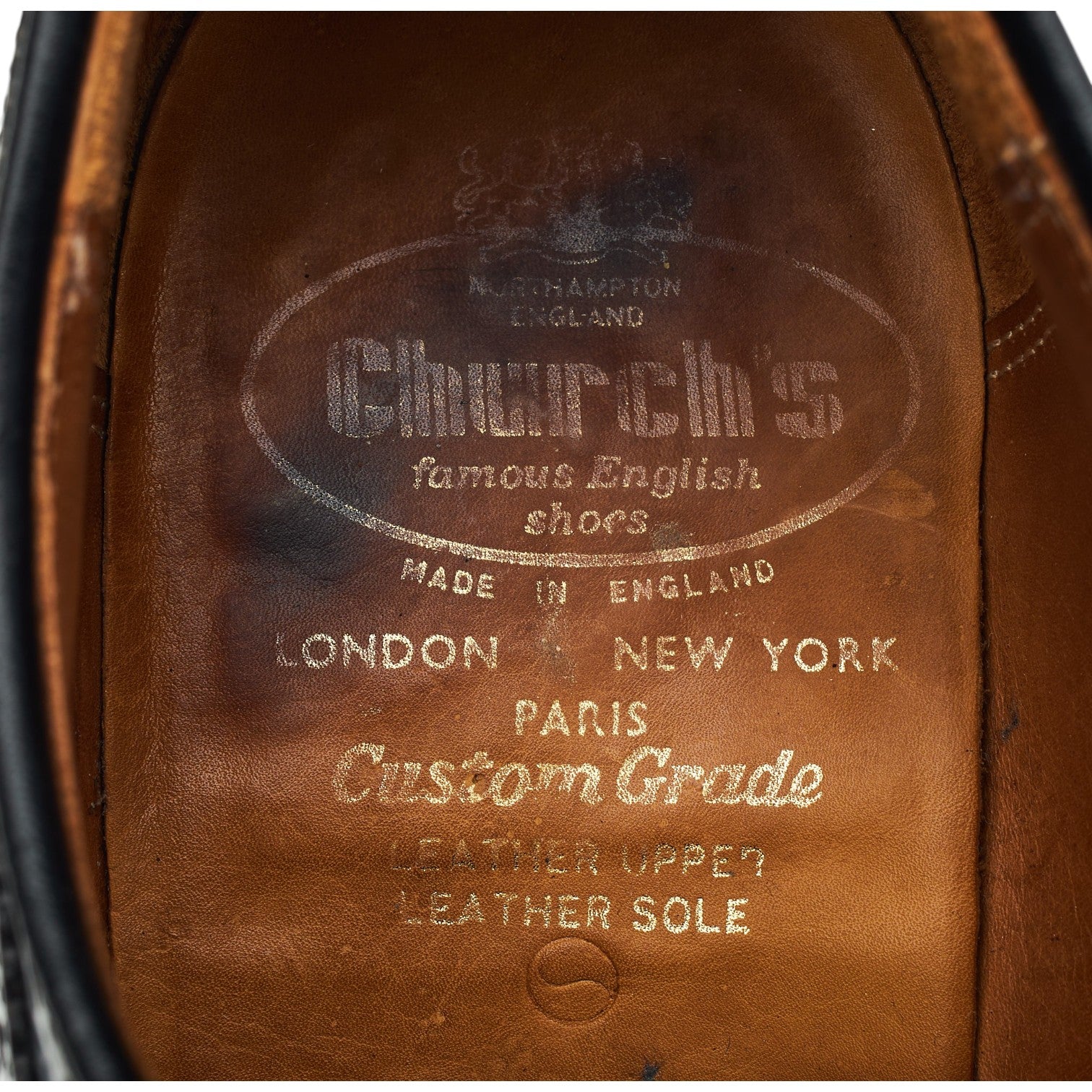 Church's Grafton derbies brogues cuir noir 7,5 UK