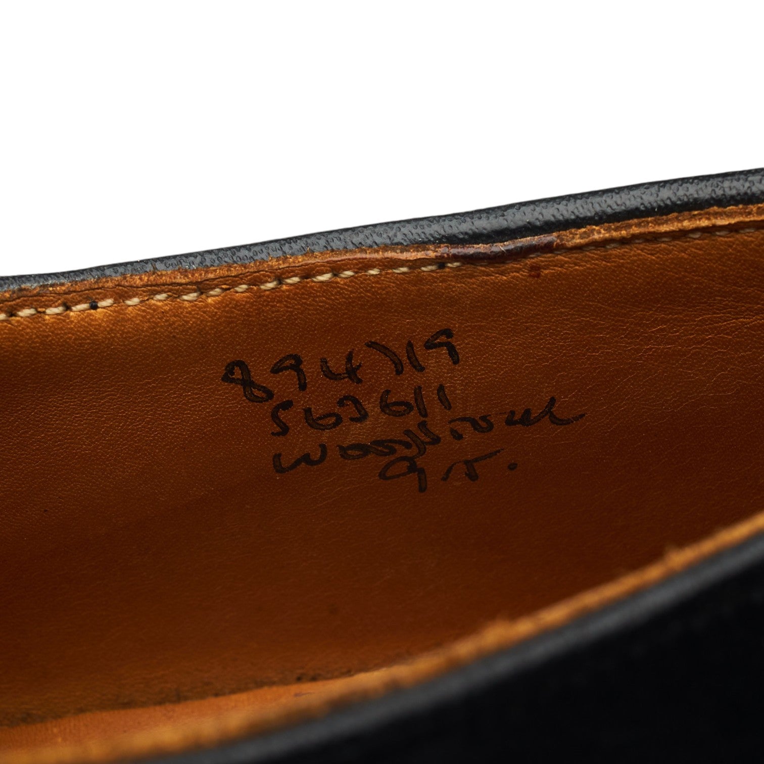 Tricker's Woodstock derbies cuir noir pointure UK 9