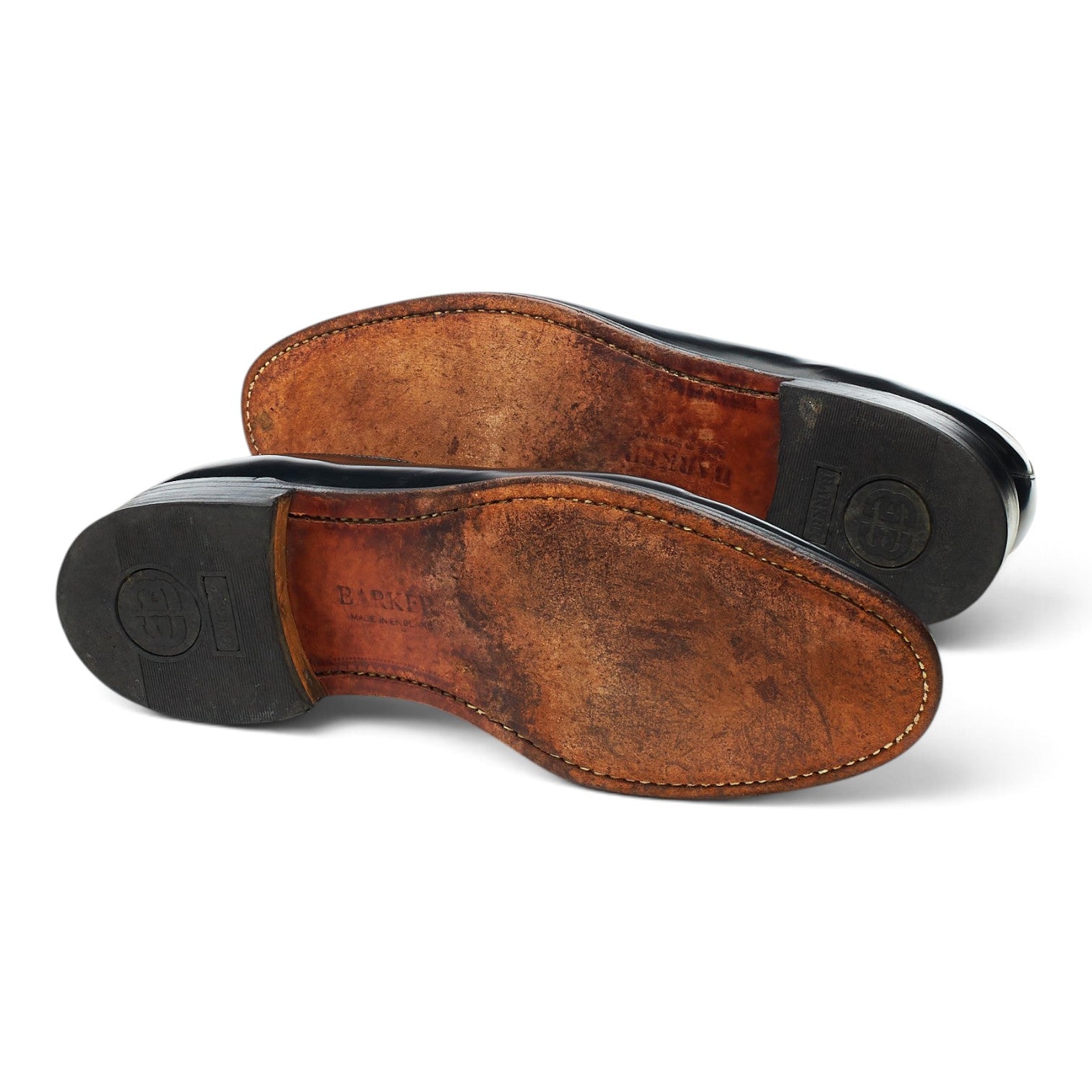 Barker derby cuir noir bout uni UK 8,5