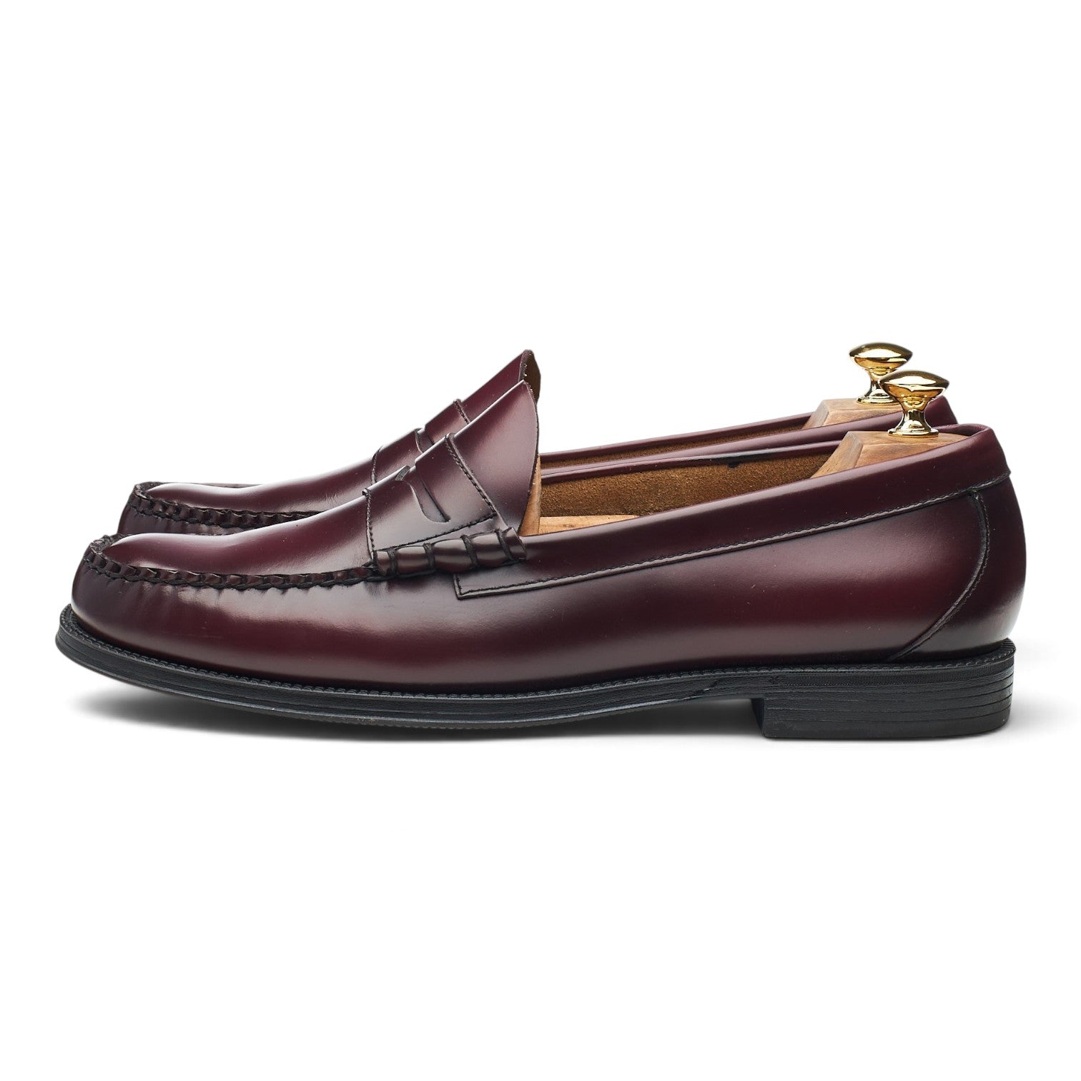 G.H. Bass Weejuns mocassins cuir bordeaux UK 11