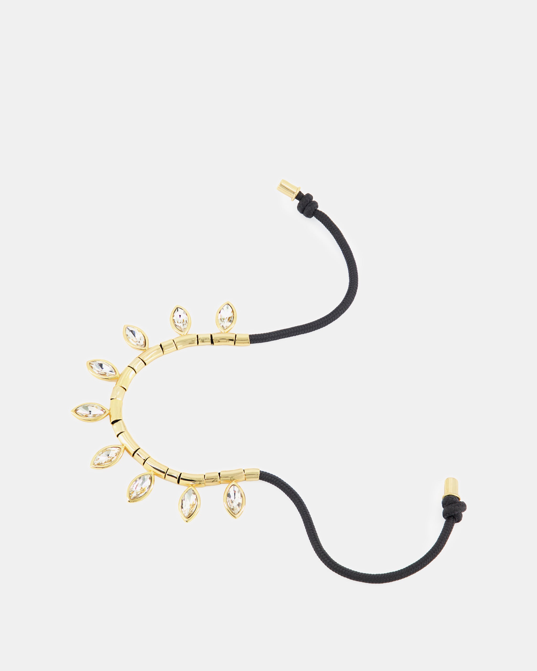 Nodaleto Julietta bracelet cheville Petal Anklet Crystal doré