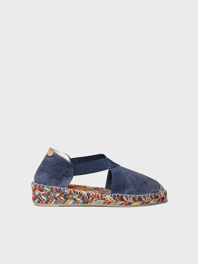 Toni Pons Elba espadrille plate toile semelle couleur