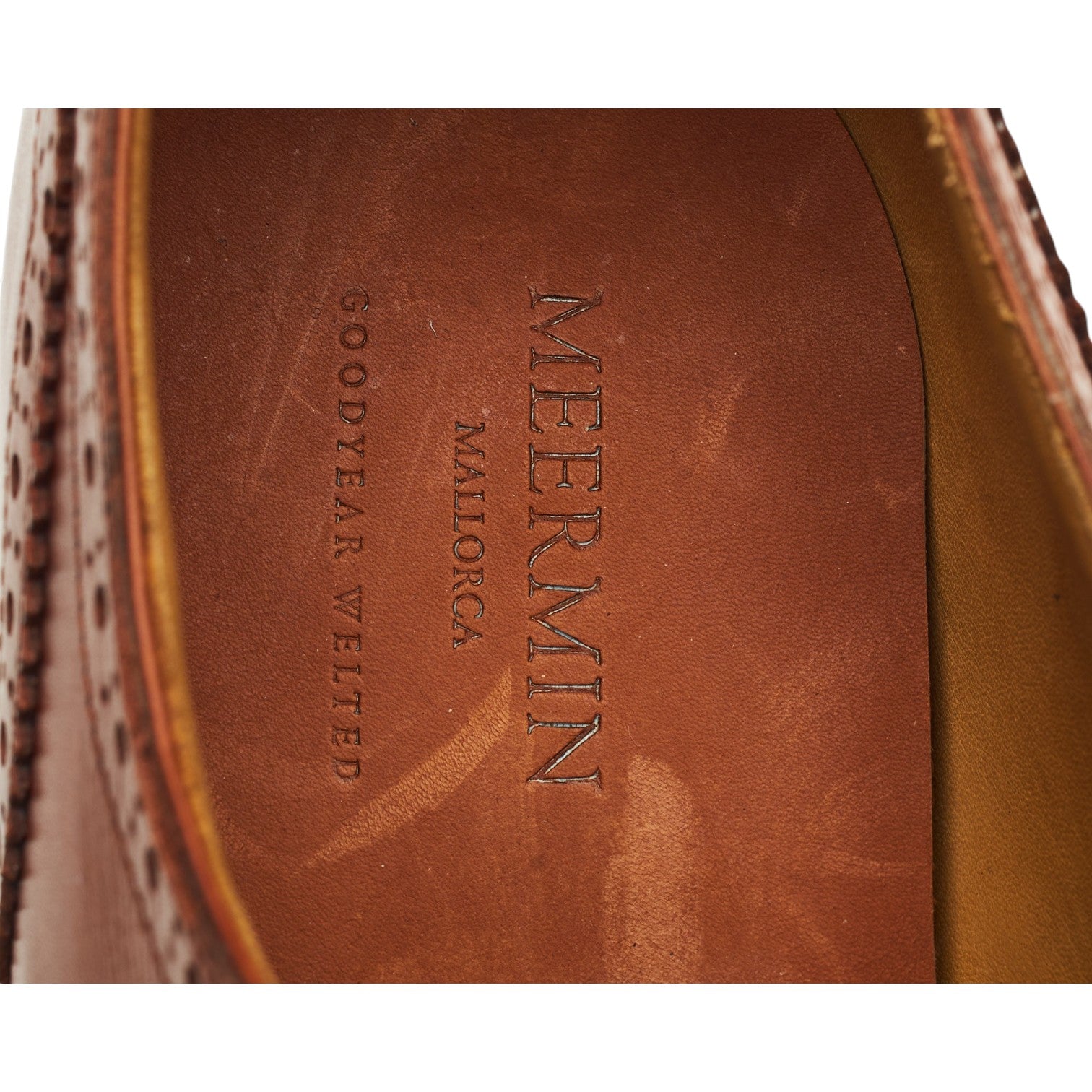 Meermin 101565 richelieu cuir marron clair 8