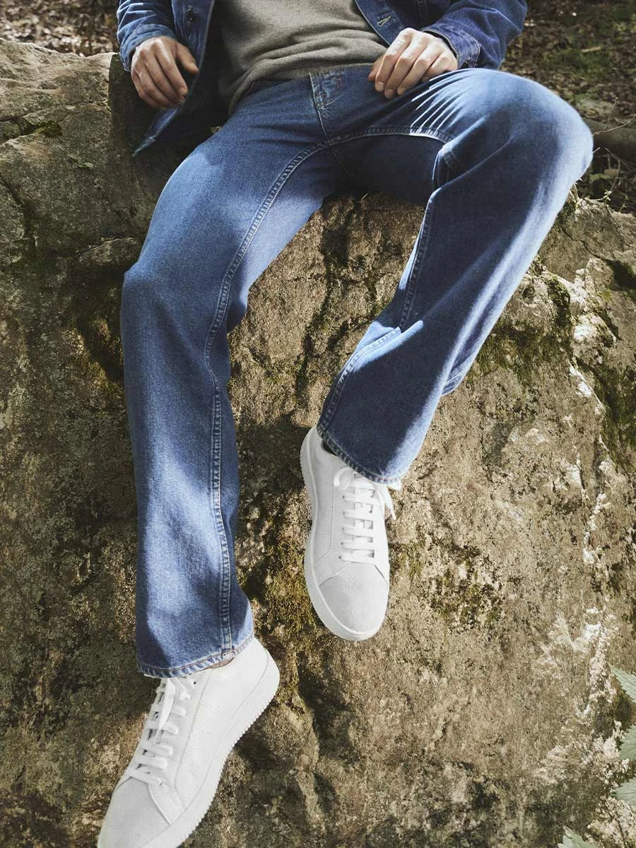 Toni Pons Delfi baskets cuir homme blanc