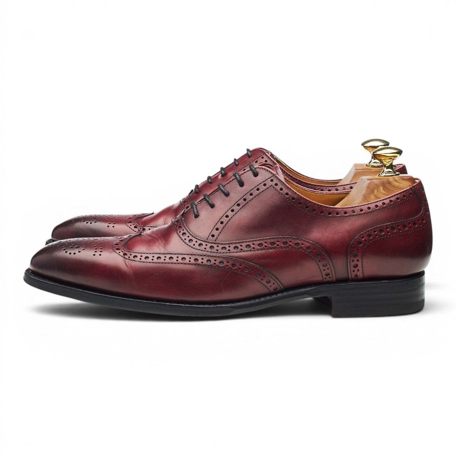 Berwick 2810 richelieu cuir bordeaux pointure UK 7