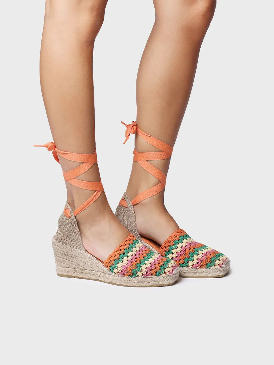 Toni Pons Georgina espadrille compensée crochet 7,5 cm