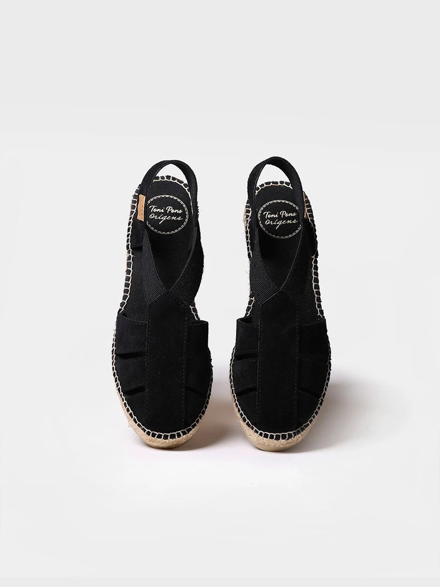 Toni Pons Trapa espadrilles cuir compensées 6 cm