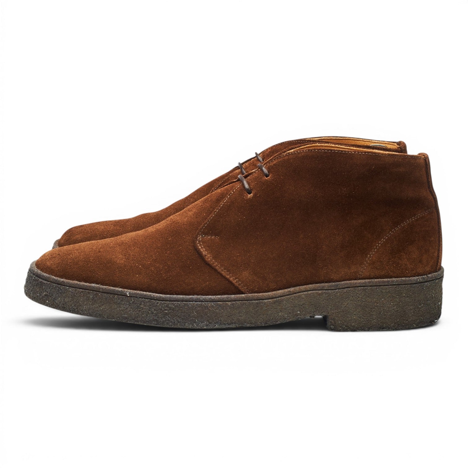Sanders Luther Bottines Chukka Daim Marron UK 10