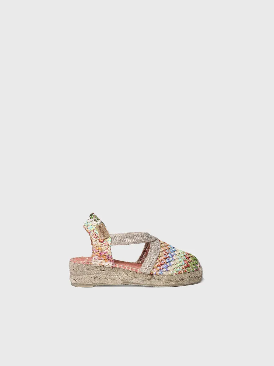 Toni Pons Edita-Nz espadrille fille raphia multicolore