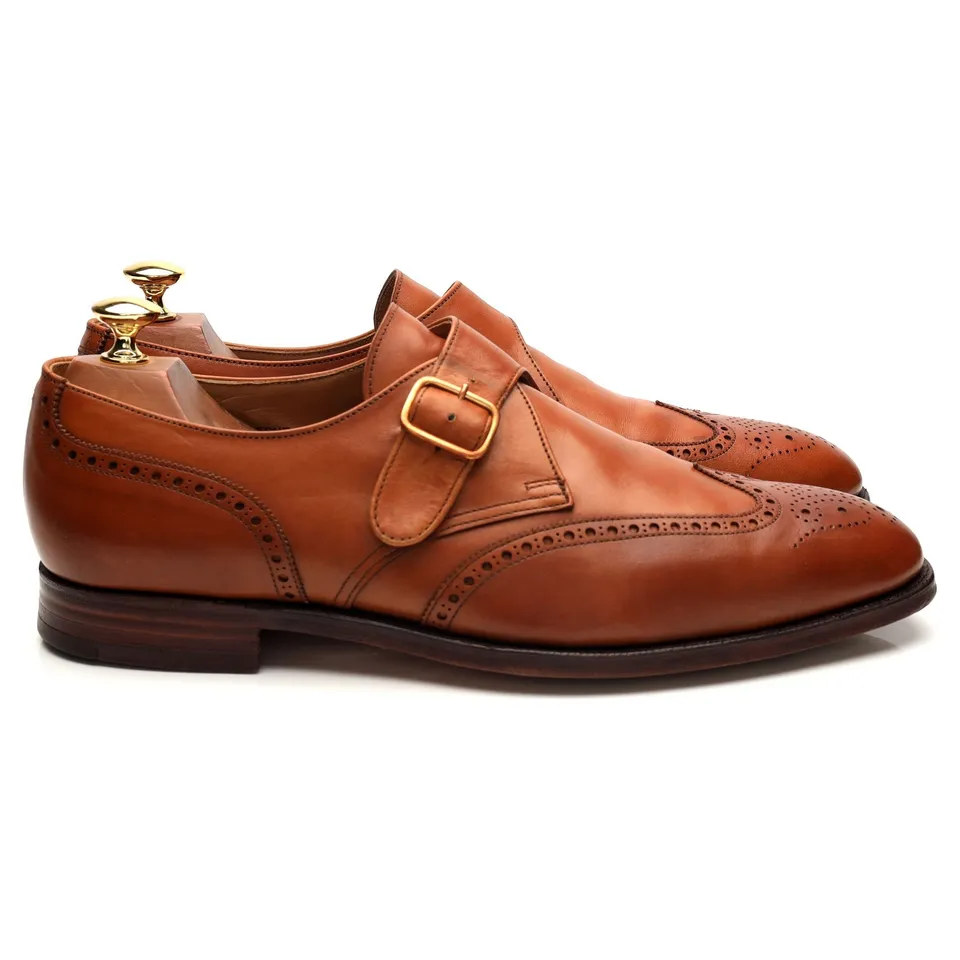 Crockett & Jones Chalfont monk cuir marron UK 9.5
