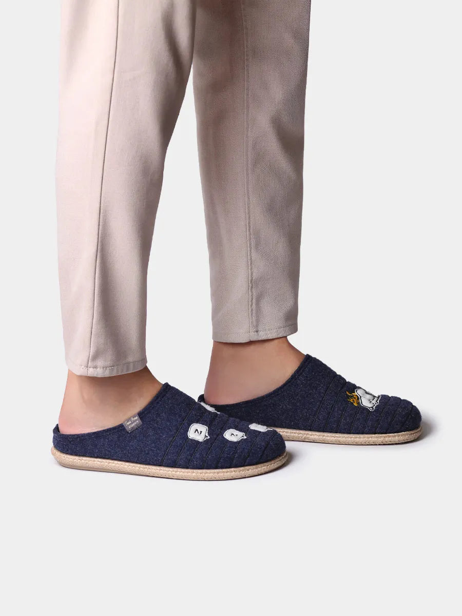 Toni Pons Charlie mules feutre Snoopy homme