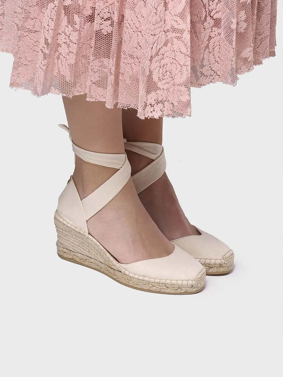 Toni Pons Julia espadrilles femme rubans crudo