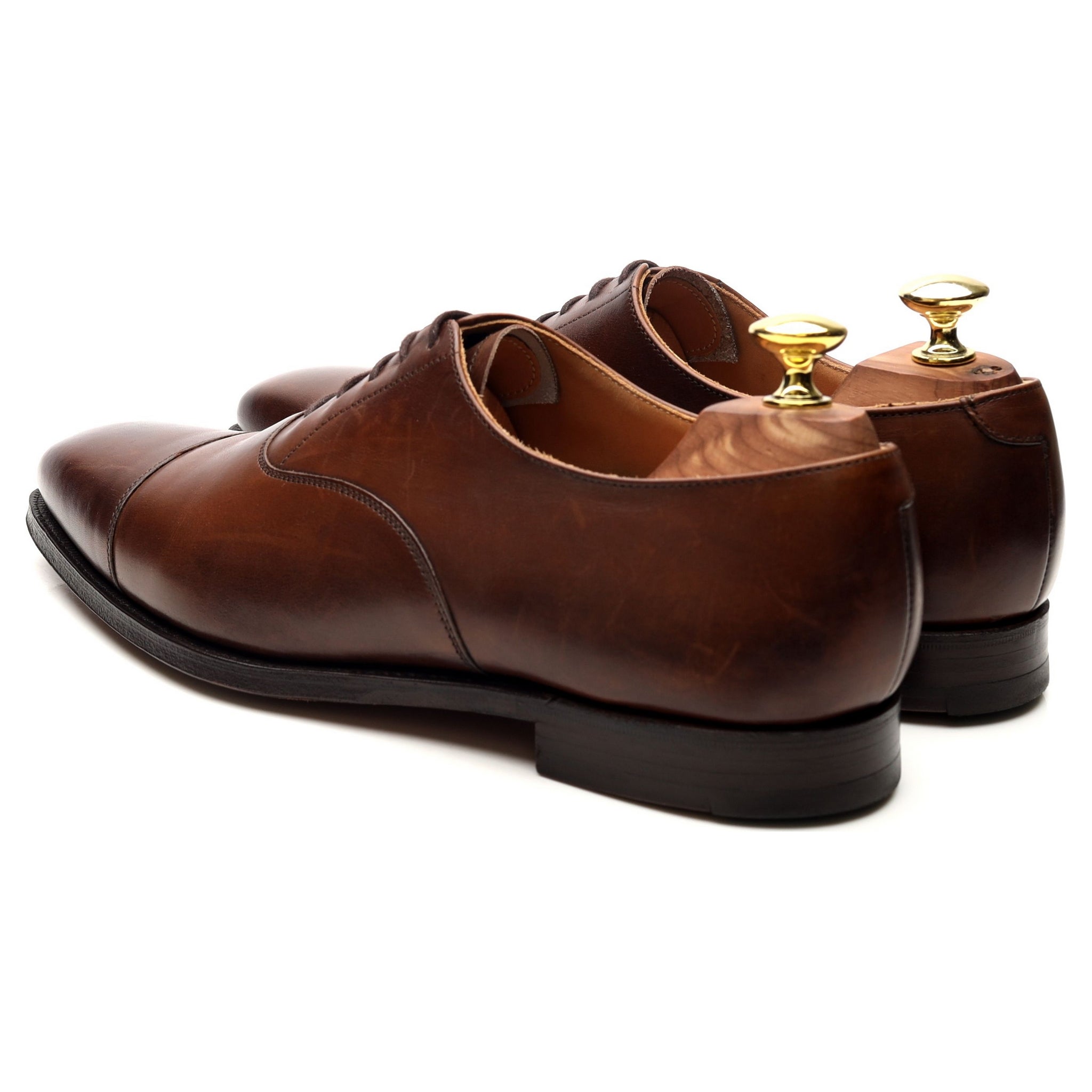 Crockett & Jones Hallam richelieu cuir marron UK 7