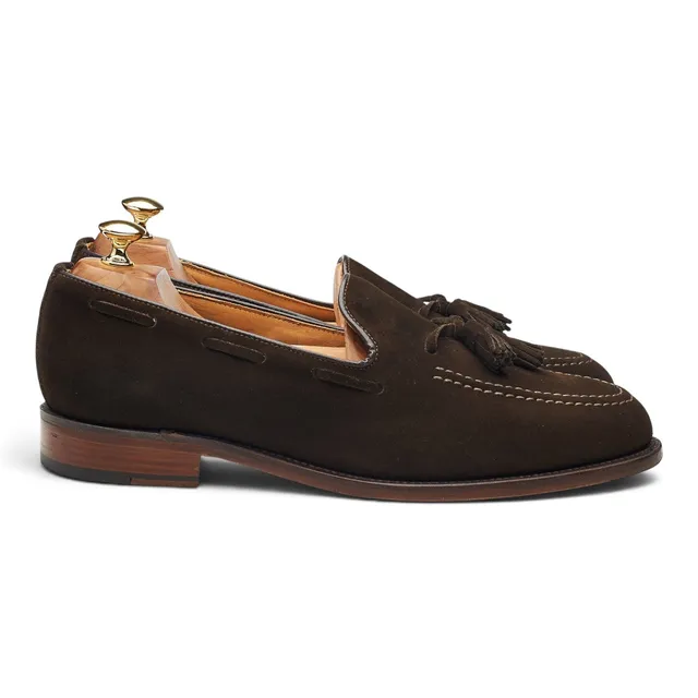 Shipton & Heneage Finchley mocassin daim marron UK 10.5