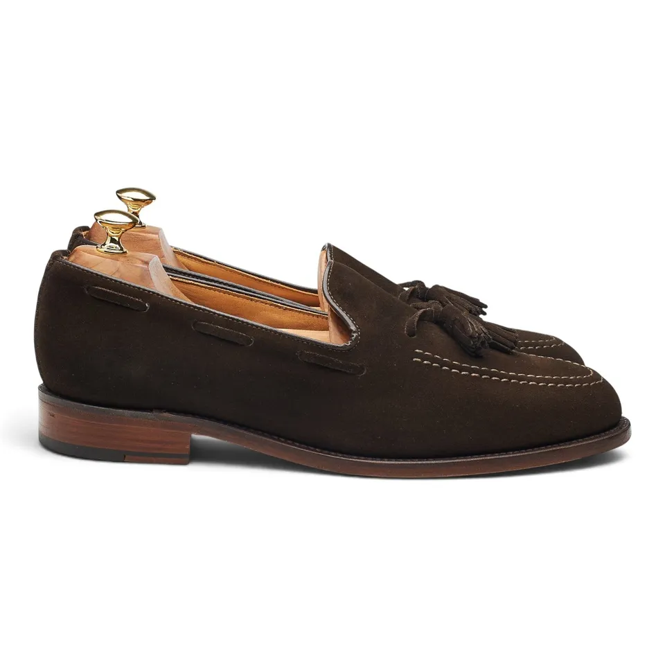 Shipton & Heneage Finchley mocassin daim marron UK 10.5