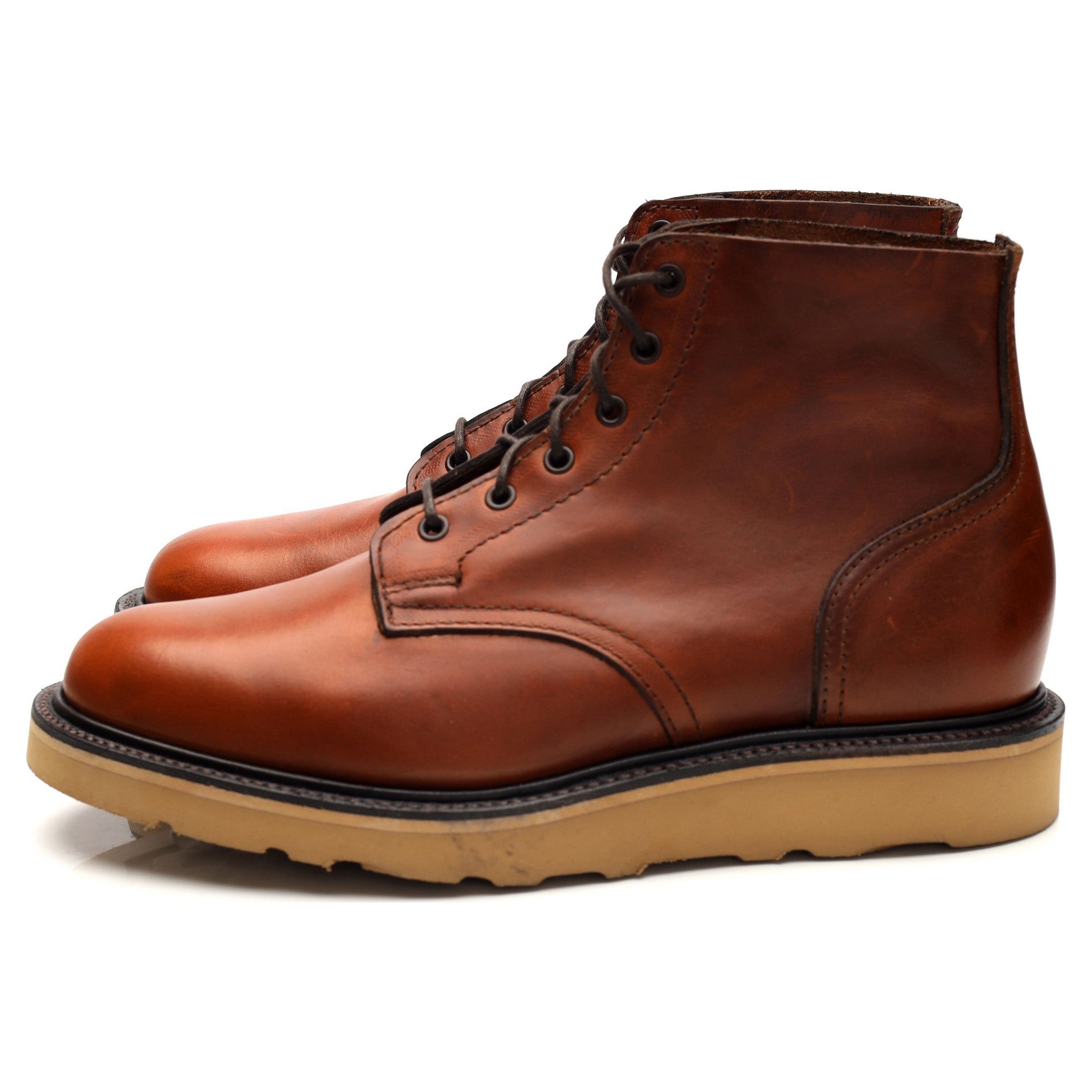 Sanders Harrison bottines derby cuir marron 6.5