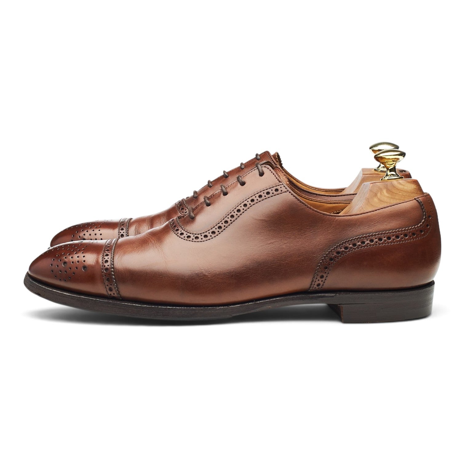 George Cleverley Adam Oxfords cuir marron 7 UK