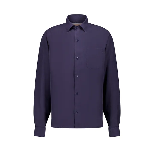 Rivieras Cruz chemise marine manches longues Tencel