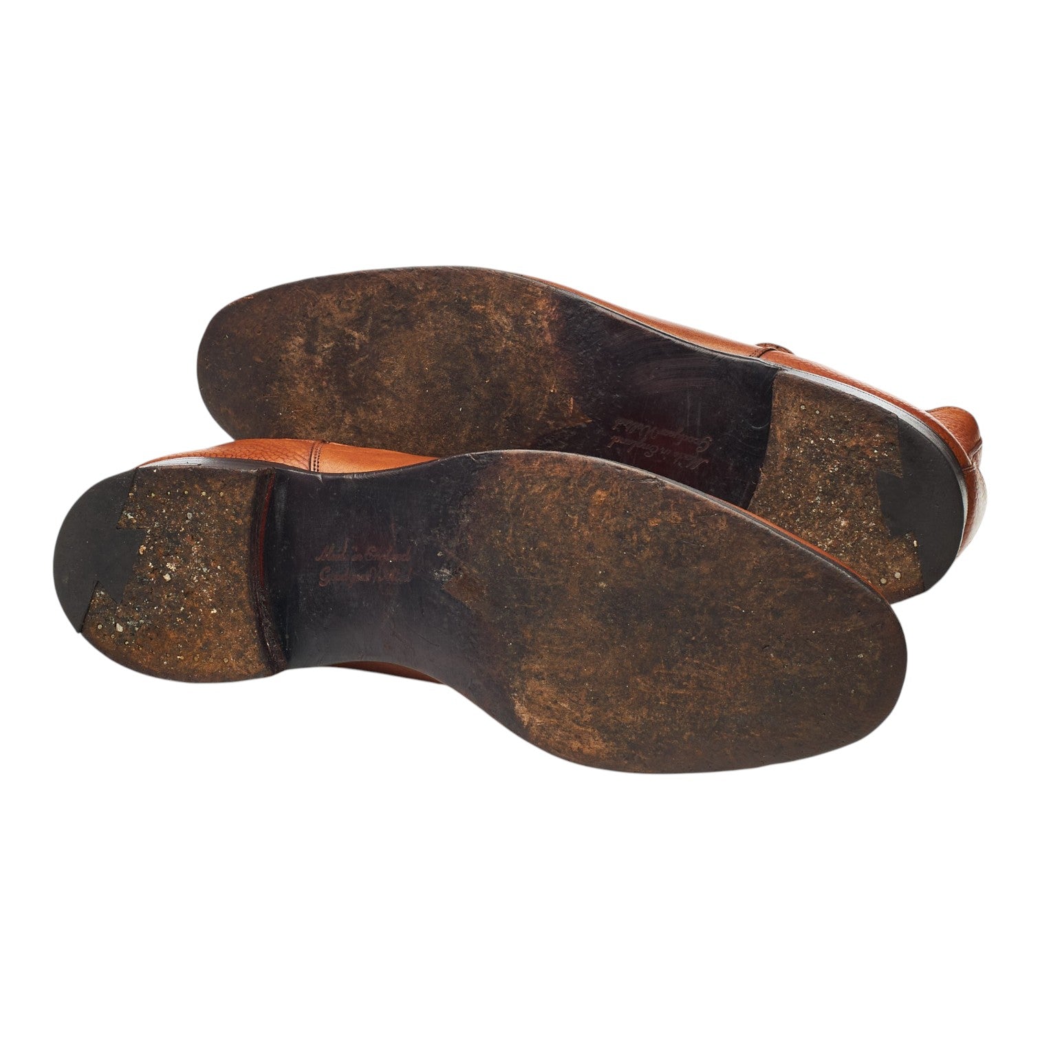 Cheaney Barnes bottines chelsea cuir grainé marron UK 9,5