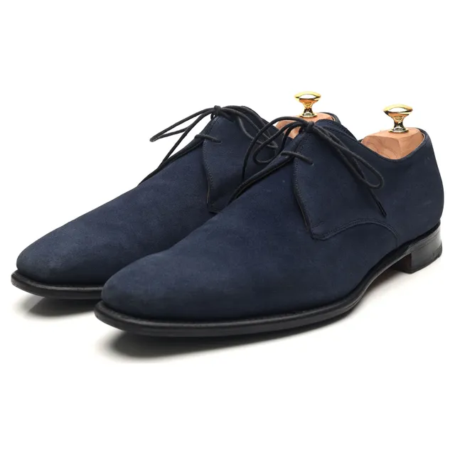 Cheaney Matt derby daim bleu marine UK 12
