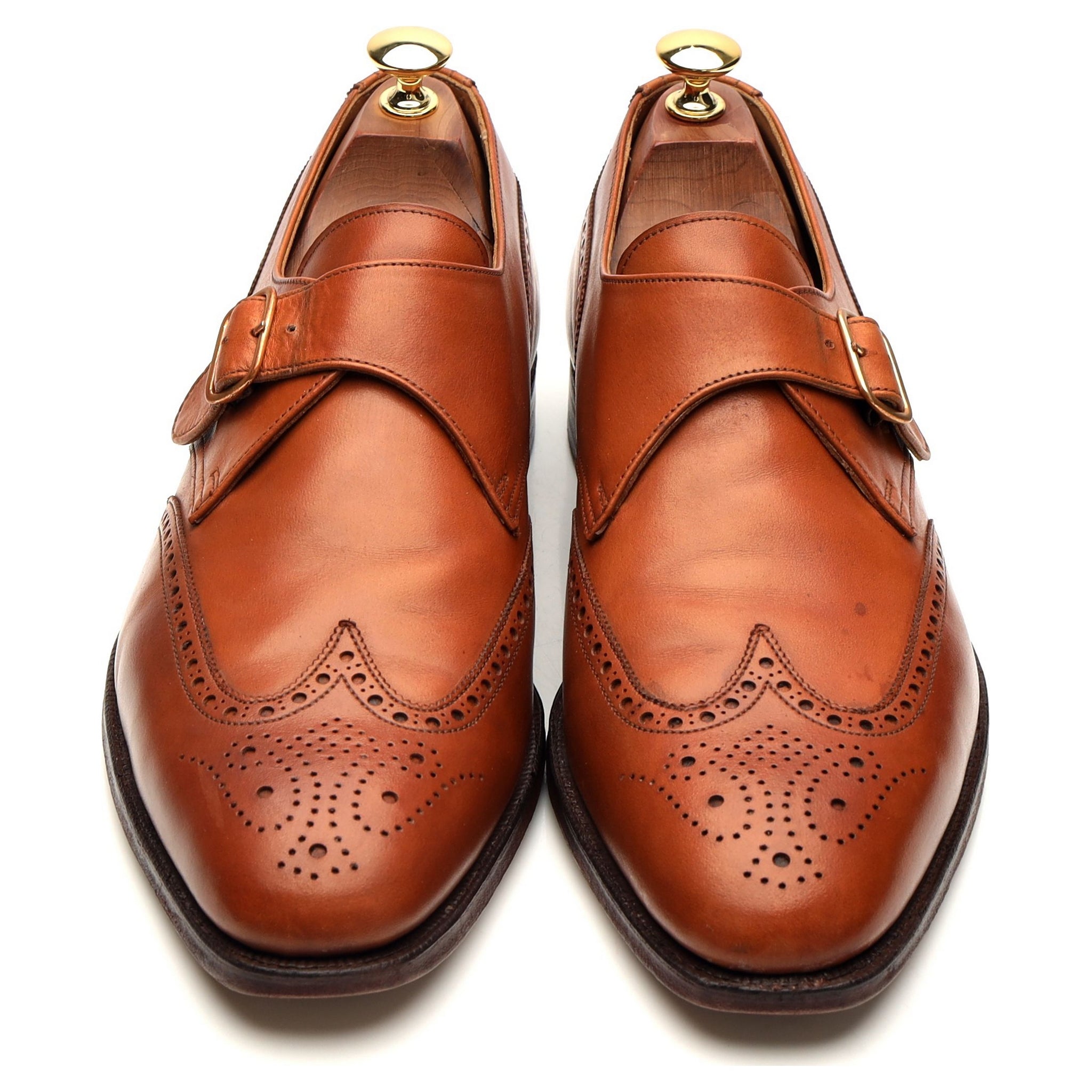Crockett & Jones Chalfont monk cuir marron UK 9.5