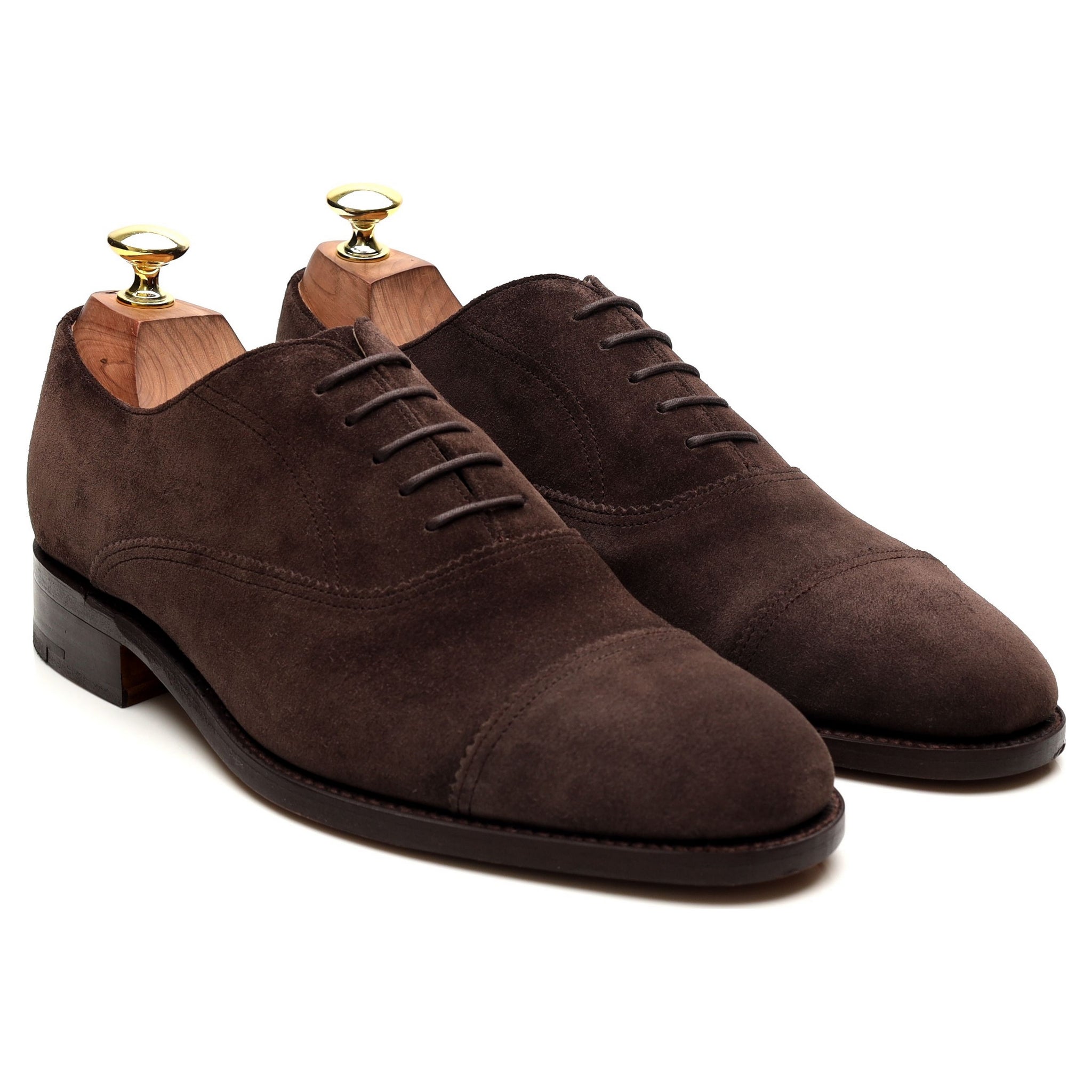 Barker Straight Cap richelieu suède marron pointure UK 7